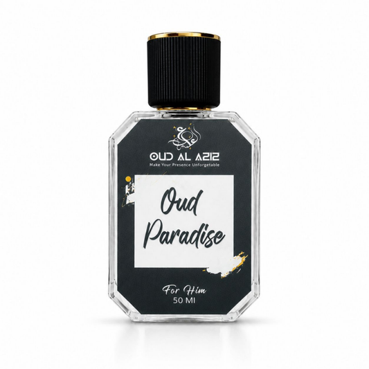 Oud Paradise EDP 50ml saffron oud perfume for men by Oud Al Aziz