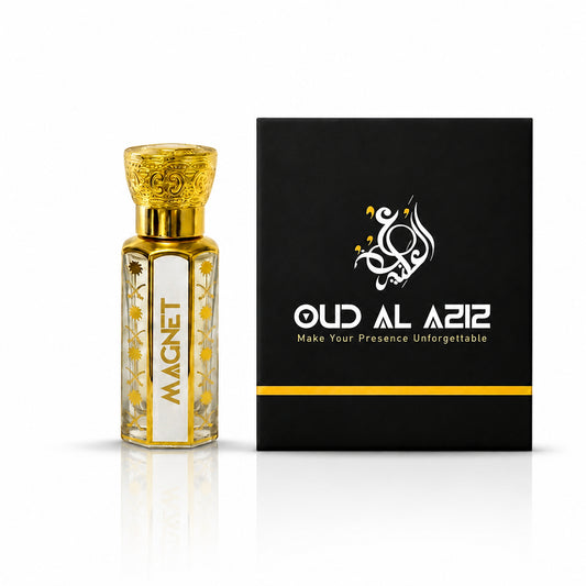 Magnet Attar with aquatic, cedar and dark oud notes