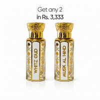 White Oud and Musk Al Hind attar gift set, 2 x 12ml