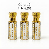 Luxury Trio attar gift set: Musk Al Hind, White Oud and Magnet 12ml